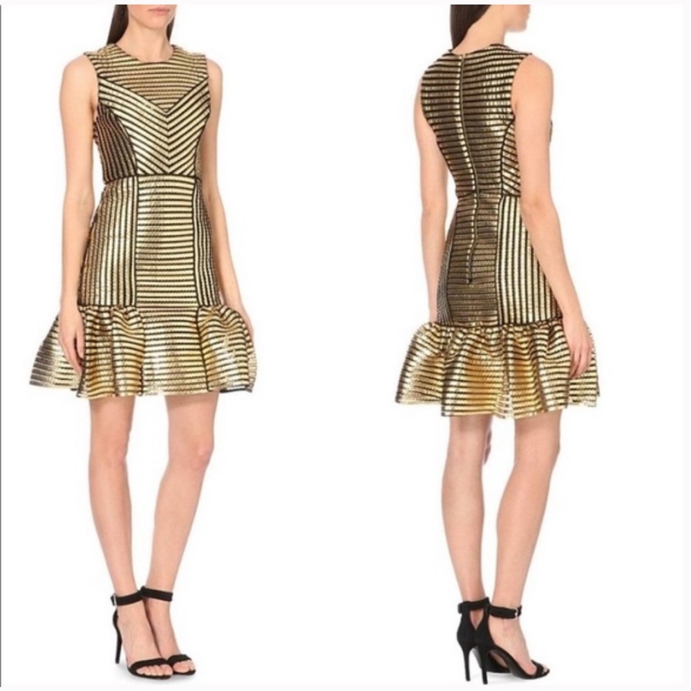 Maje Rezzano Mesh Stripe Dress - Picture 2 of 12